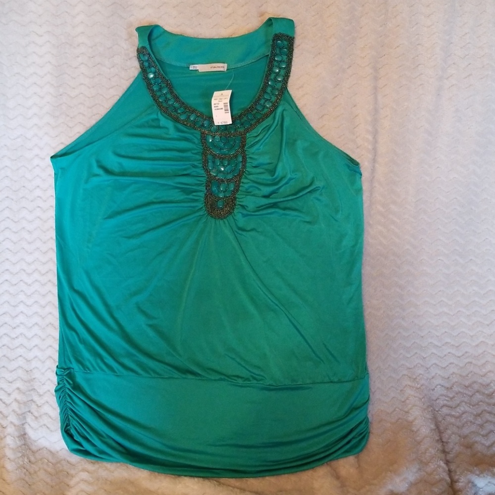 Green tank top